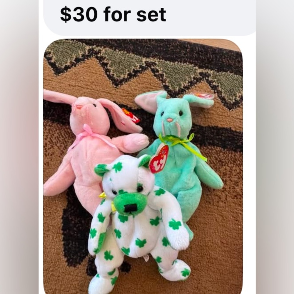 Rare Ty Beanie baby set
